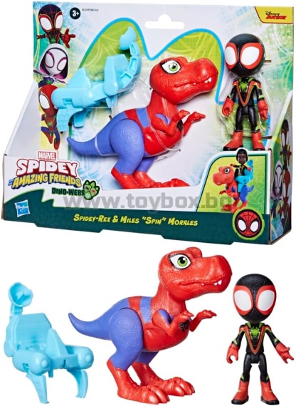 Спайди и невероятните му приятели Dino Webs : фигурка Майлс  и Spidey-Rex