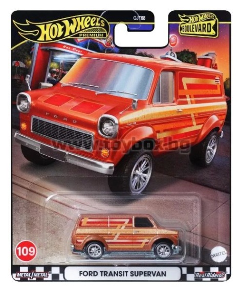 Метална количка Hot Wheels Premium  , Ford Transit Supervan