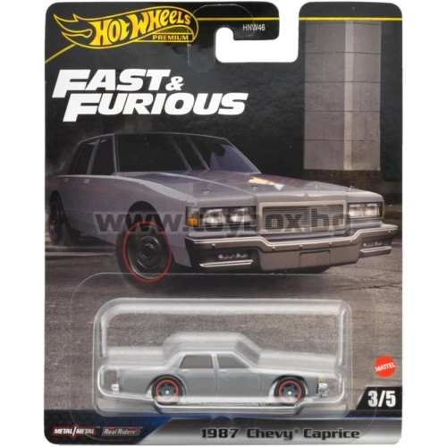 Метална количка Hot Wheels Premium Fast & Furious , 1987 Chevy Caprice