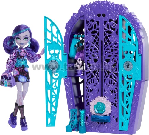 Кукла Monster High  Twyla с гардероб и 19 изненадващи модни аксесоара,Garden Mysteries