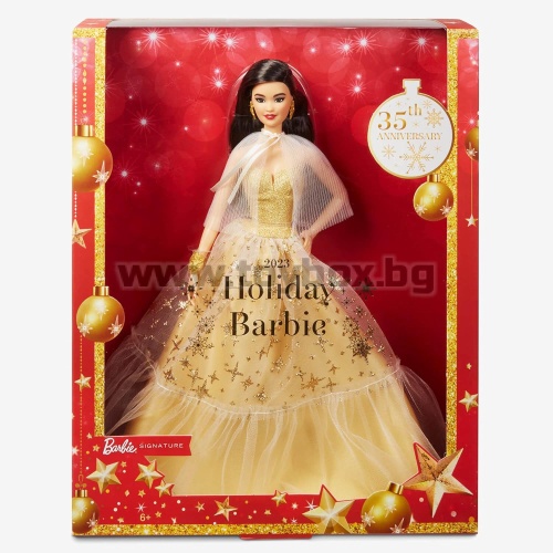  Колекционерска кукла Barbie Holiday - брюнетка с права коса 2023