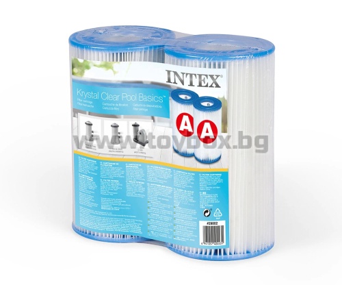 INTEX - Резервен филтър за пречистваща помпа за басейн, тип А, 2 броя