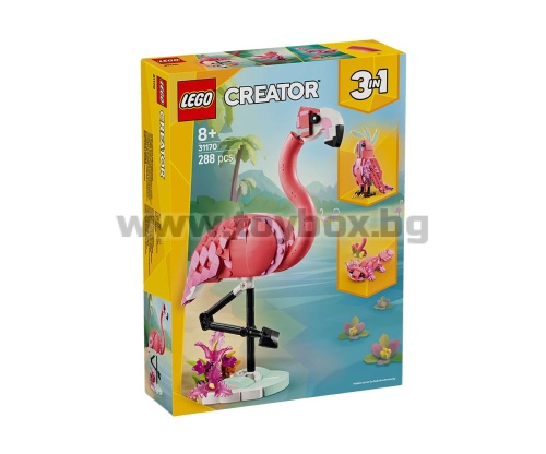 LEGO® Creator 31170 - Диви животни: Розово фламинго