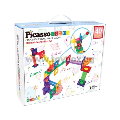 Picasso STEAM Магнитен конструктор Писта за топчета 40 части