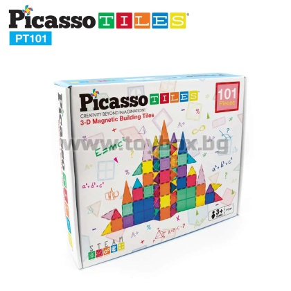 Picasso STEAM Магнитен конструктор 101 части
