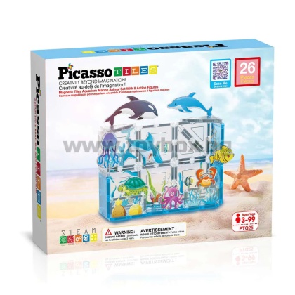 Picasso STEAM Магнитен конструктор Аквариум 26 части