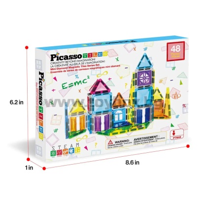 Picasso STEAM Магнитен конструктор Diamond Series 48 части