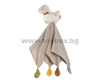 babyFEHN - Кърпа за гушкане Овца Bio FehnNATUR, 38см