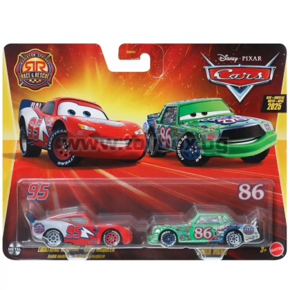  Двоен пакет Disney Pixar Cars : Lightning & Chick Hicks