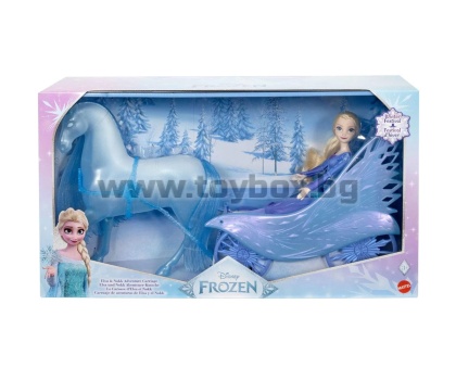 Кукла Disney Princess - Замръзналото кралство: Елза с Нок и карета