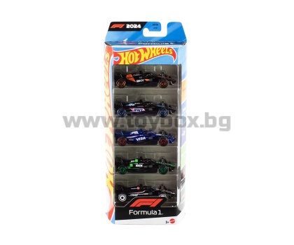 Hot Wheels - Комплект от 5 колички Формула 1