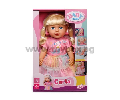 Baby Born - Кукла Карла с дълга коса, 43 см