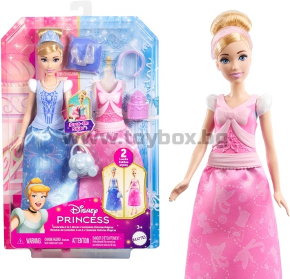 Кукла Disney Princess - Пепеляшка с две различни визии