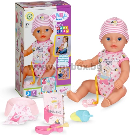 Baby Born Lena (Момиченце) - Кукла бебе 36 см - 7 функции