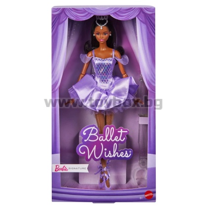 Колекционерска кукла Barbie балерина с лилава рокля , Ballet Wishes 
