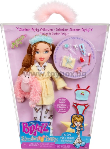 Кукла Bratz Slumber Party - Meygan с  2 комплекта пижами