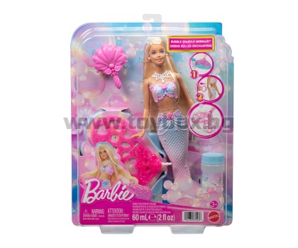 Кукла Barbie - Русалка с опашка за сапунени мехурчета