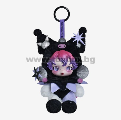 Колекционерска фигурка-ключодържател POP MART SKULLPANDA x Kuromi