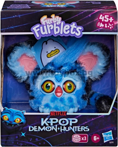 Колекционерска плюшена играчка Furby Furblets K-Pop Ловци на демони - Дерпи Тигър