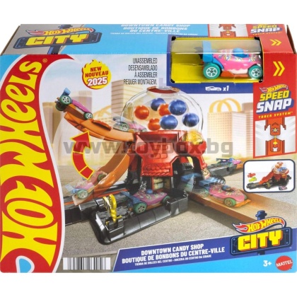 Hot Wheels City - Писта Downtown Candy Shop