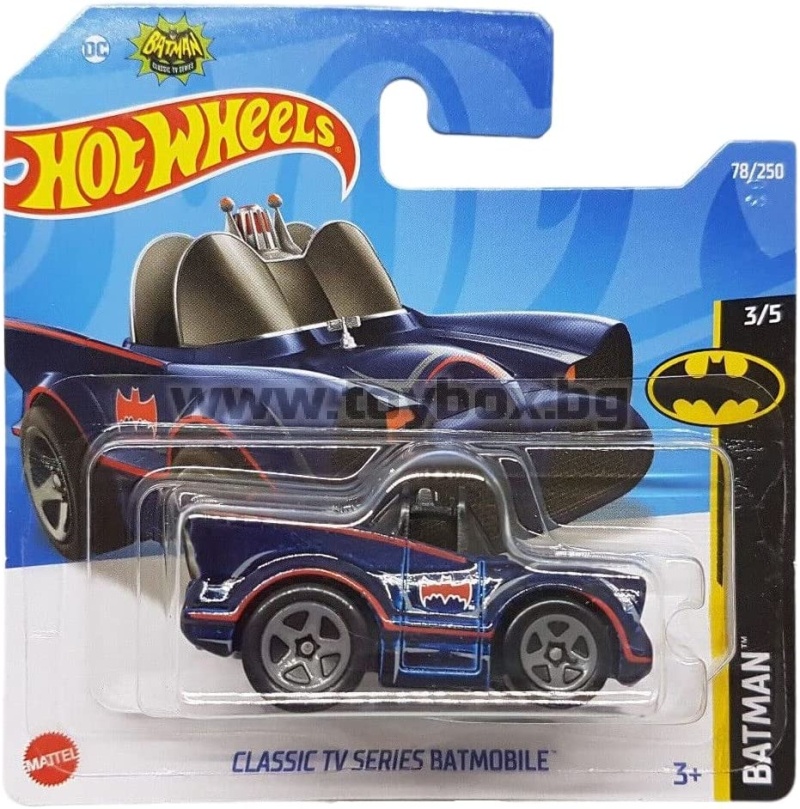 Hot Wheels - Classic TV Series Batmobile - Batman - Short Card - Tooned  Version - DC - Mattel 2022