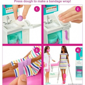 Игрален комплект Barbie - Спешен кабинет с кукла