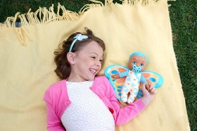 My Garden Baby: Плюшено бебе пеперудка, със синя коса