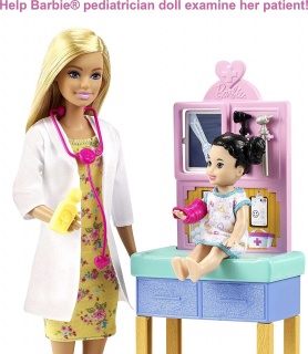 Кукла Barbie педиатър,блондинка