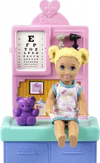 Кукла Barbie педиатър,брюнетка