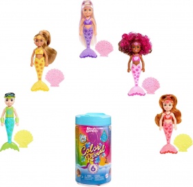 Кукла Barbie Color Reveal - С трансформация: Челси, серия цветни русалки