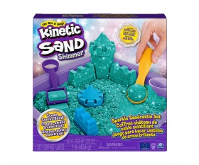 Kinetic Sand - Блестящ пясъчен замък, тюркоаз