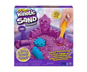 Kinetic Sand - Блестящ пясъчен замък, лилав