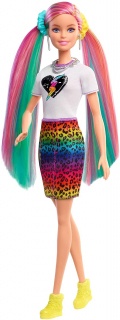 Кукла Barbie - Леопардова коса с дъга