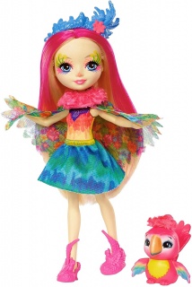 Кукла Enchantimals с животно - Peeki Parrot & Sheeny