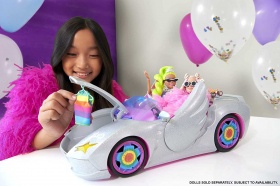 Barbie Extra - блестящ кабриолет
