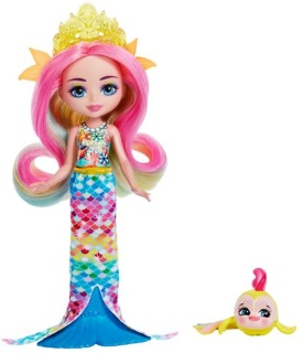 Кукла Enchantimals с животно - Radia Rainbow Fish & Flo