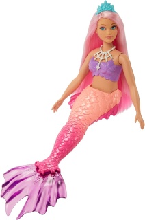 Кукла Barbie - Дриймтопия: Русалка с  коралова коса 