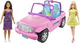 Кукла Barbie - Автомобил кабрио с две кукли