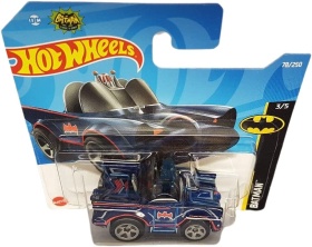 Метална количка Hot Wheels - Classic TV Series Batmobile - Batman  - Short Card - Tooned Version - DC - Mattel 2022