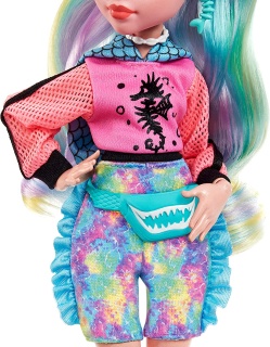 Кукла Monster High, Lagoona Blue с аксесоари и домашен любимец Пираня