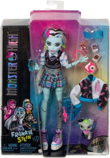 Кукла Monster High, Франки Щайн с аксесоари и домашен любимец кученце