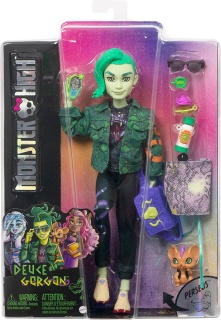 Кукла Monster High, Deuce Gorgon с аксесоари и домашен любимец мишка