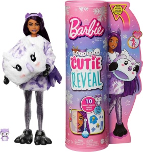 Кукла Barbie Cutie Reveal,Комплект супер изненада сова - зимна серия