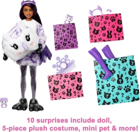 Кукла Barbie Cutie Reveal,Комплект супер изненада сова - зимна серия