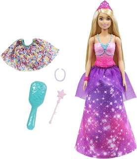 Кукла Barbie - Дриймтопия: 2в1, с трансформация принцеса и русалка