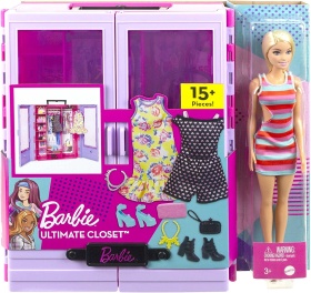 Комплект кукла Barbie Fashionistas с гардероб 