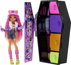  Кукла Clawdeen Wolf - Monster High с гардероб с 15 изненадващи модни аксесоара