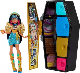 Кукла Клео де Нил Monster High с гардероб с 19 изненадващи модни аксесоара