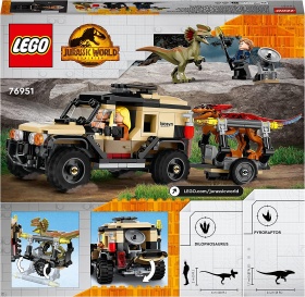 LEGO® Jurassic World 76951 - Превоз на пирораптор и дилофозавър