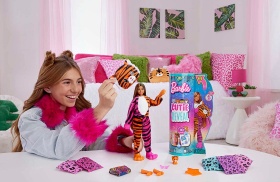 Кукла Barbie Cutie Reveal- Комплект супер изненада: Тигър, серия джунгла